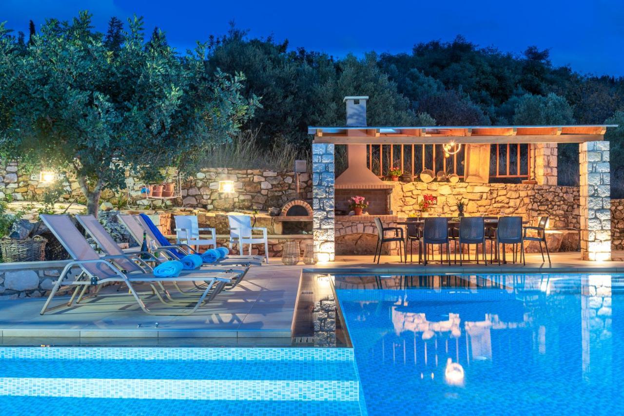 Cretan Lux Villa Heated Pool Gavalochori Exterior foto