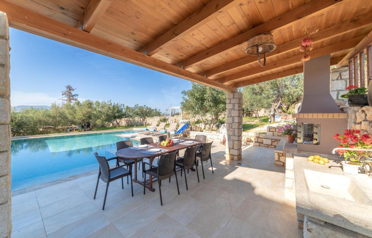 Cretan Lux Villa Heated Pool Gavalochori Exterior foto