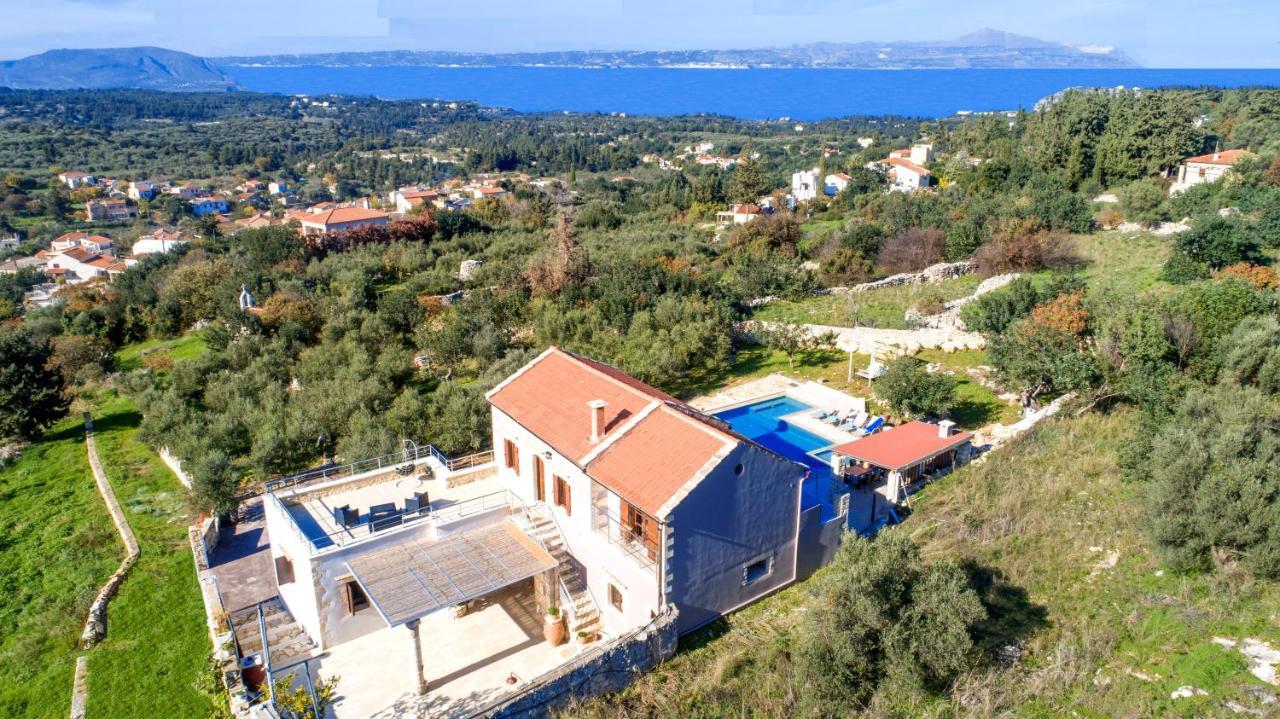 Cretan Lux Villa Heated Pool Gavalochori Exterior foto